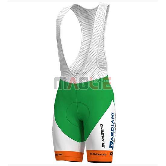 2018 Maglia Bardiani Csf Manica Corta Verde e Bianco